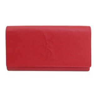 YVES SAINT LAURENT Red Leather Wallet
